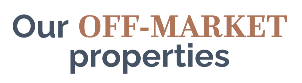 Our Off-Market properties